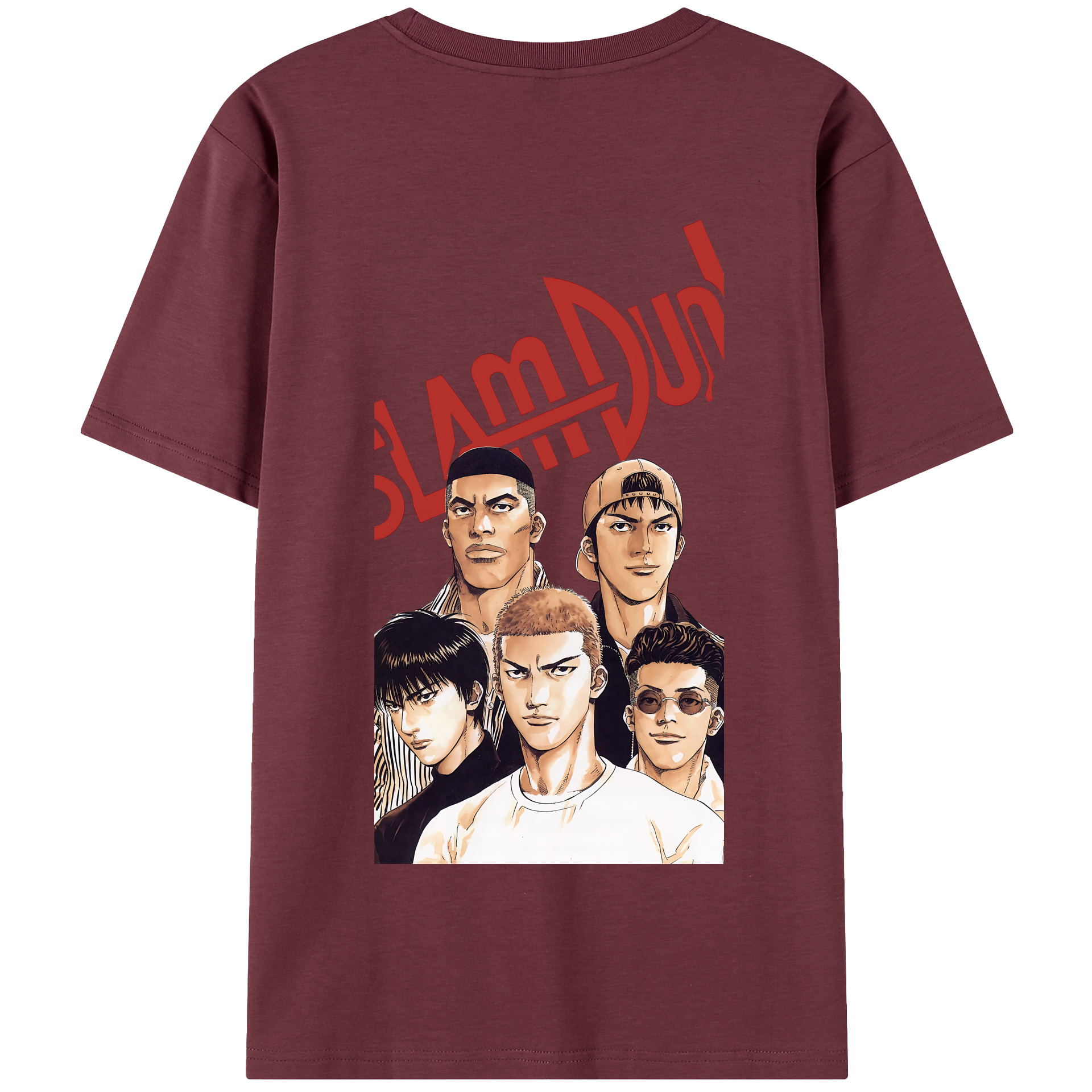 SLAM DUNK／スラムダンク 綿100％半袖Tシャツ（背面プリント）